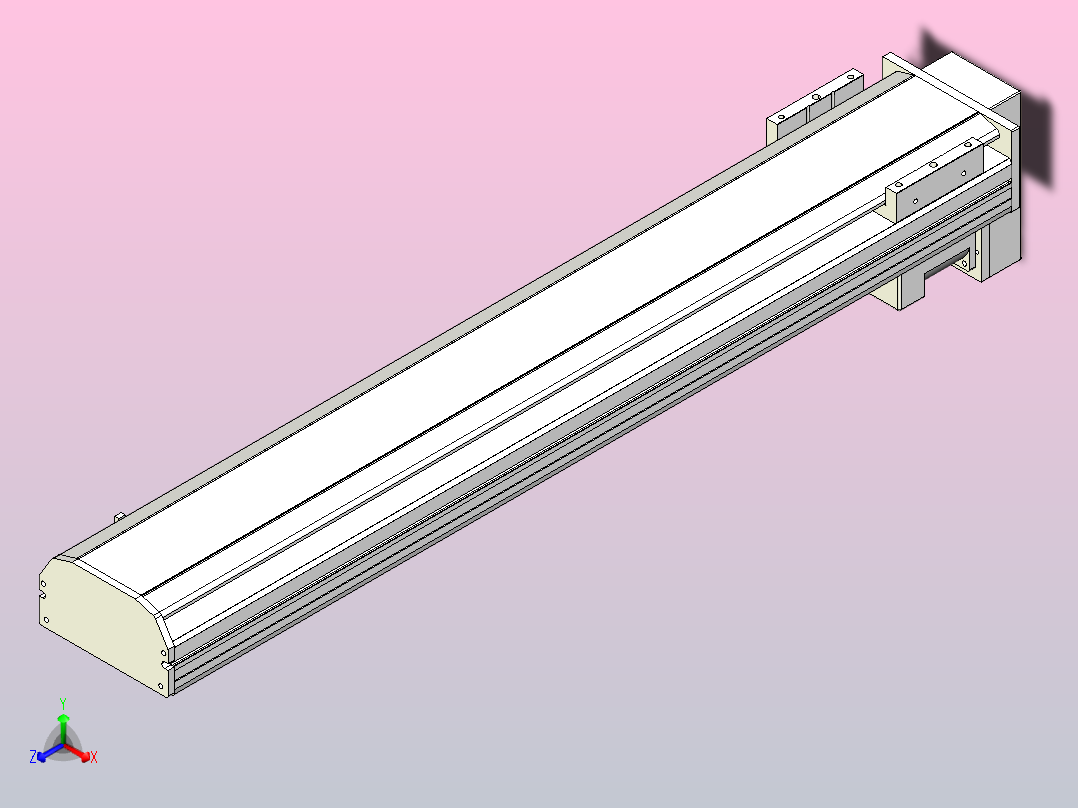 MTH13标准螺杆滑台[MTH13-L#-700-BM-P20-C3]主视图