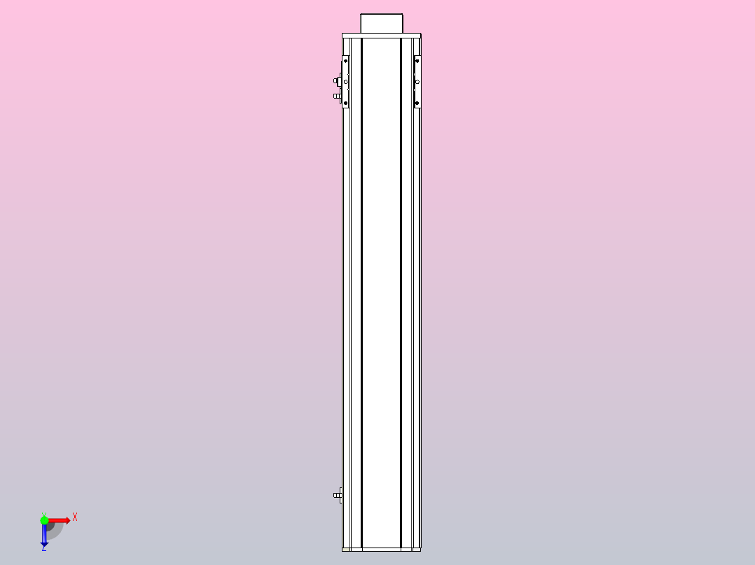 MTH13标准螺杆滑台[MTH13-L#-700-BM-P20-C3]俯视图