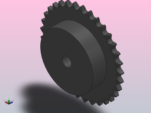 直孔链轮08B型_33-08B-1