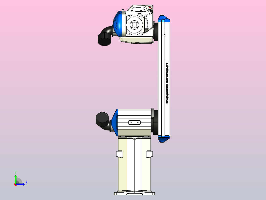 垂直多关节机器人 TVL700左视图