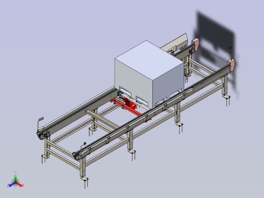 conveyor链条输送线3D数模图纸 STEP格式