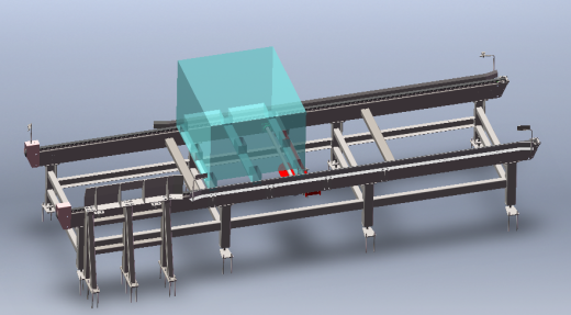 conveyor链条输送线3D数模图纸 STEP格式缩略图