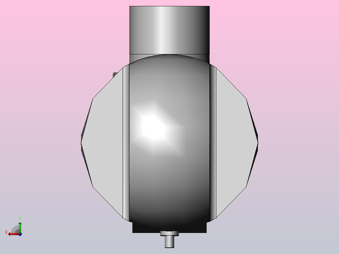 液压油缸HSG-40X25-CA 基本型圆型工程油缸[HSG-40x25-300-CAI]后视图