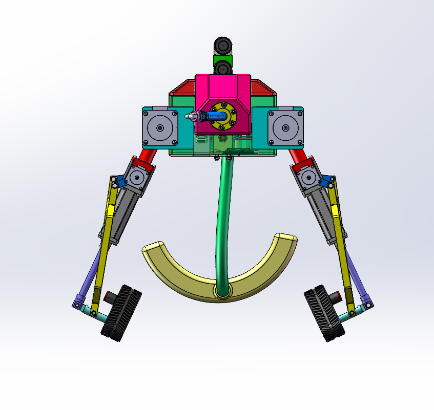 管道清洗与检测机器人（SW+CAD+说明书）