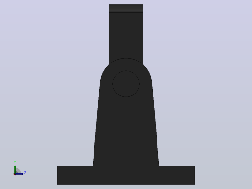 TBC后铰轴座[250]气缸附件左视缩略图