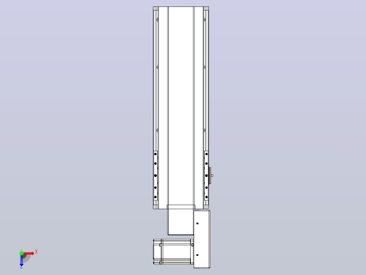 皮带直线轴半封闭可选导轨TPA-HNB-175D-140-L350-MR-C-P75-N3俯视缩略图