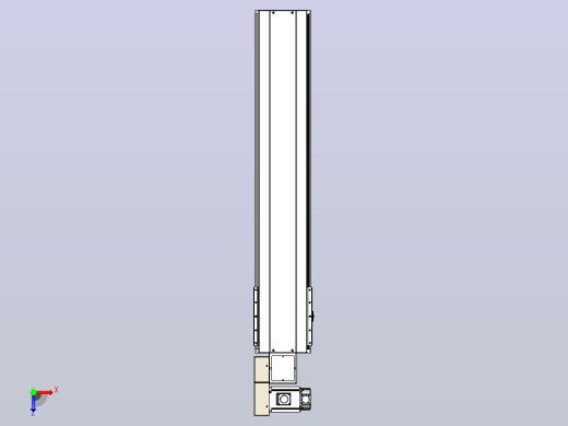 皮带直线轴半封闭可选导轨TPA-HNB-220D-176-L950-ML-Y-P1K-N3俯视缩略图