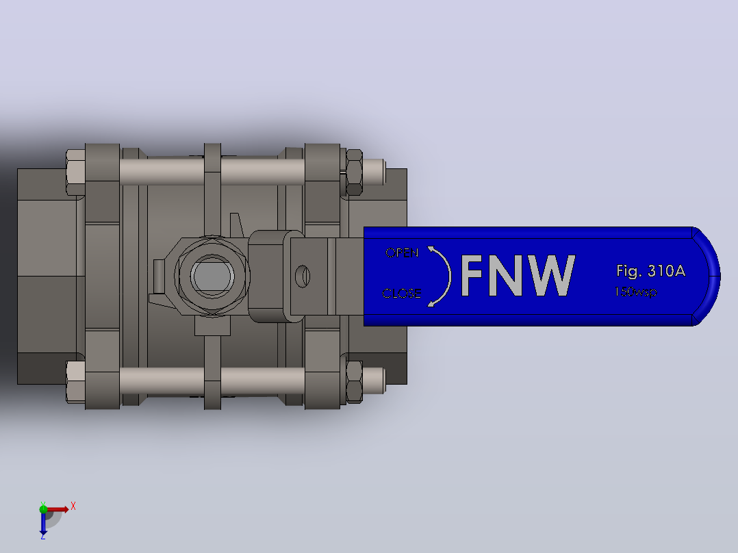 阀门、过滤器FNW-FNW310ASWK俯视图