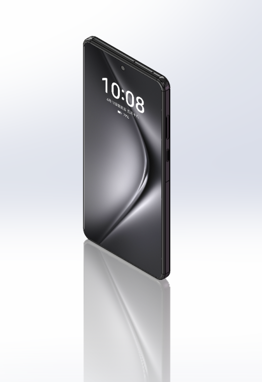 华为Pura70Pro+魅影黑三维模型缩略图