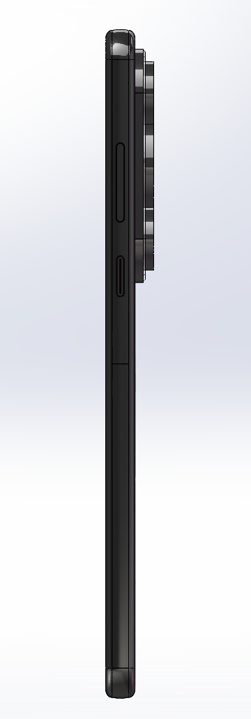 华为Pura70Pro+魅影黑三维模型缩略图