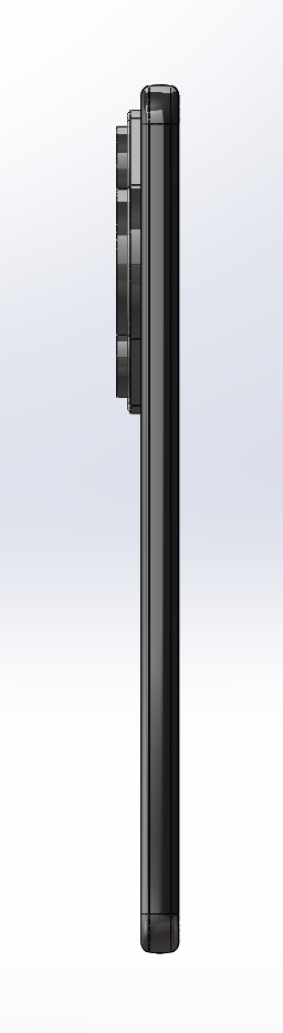 华为Pura70Pro+魅影黑三维模型缩略图