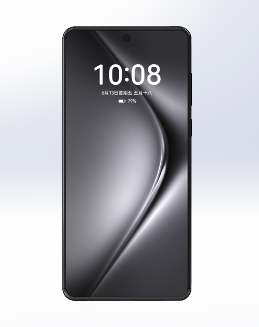 华为Pura70Pro+魅影黑三维模型缩略图