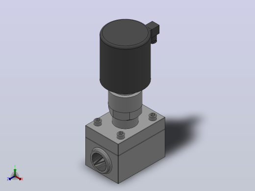 ZCG系列高压电磁阀[ZCG-16.0-40-F-B-K]通径40mm正等轴测缩略图