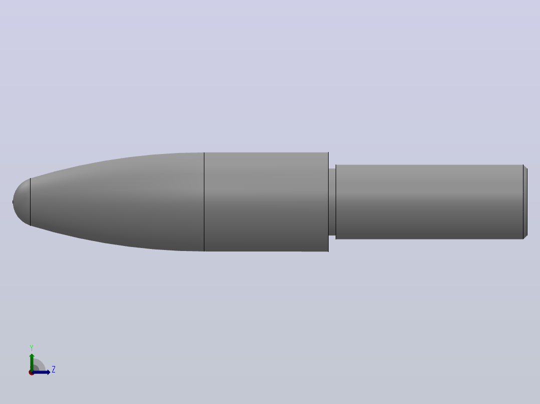 外螺纹型弹头型夹具定位销_LREF-6-8-L10-H10-M28左视图