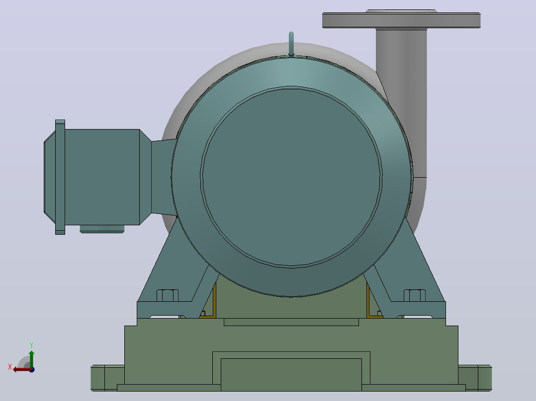 FSB型氟塑料合金离心泵[80FSB-55]后视图