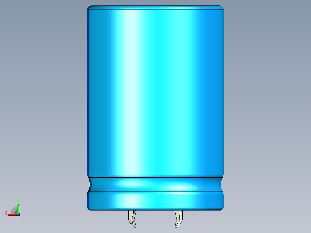 30 x45蓝色BLUE1底片电解电容器后视图