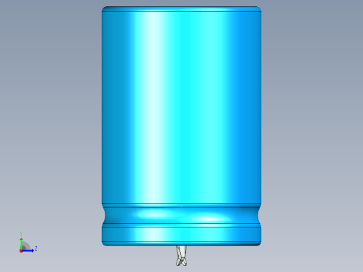 30 x45蓝色BLUE1底片电解电容器左视缩略图