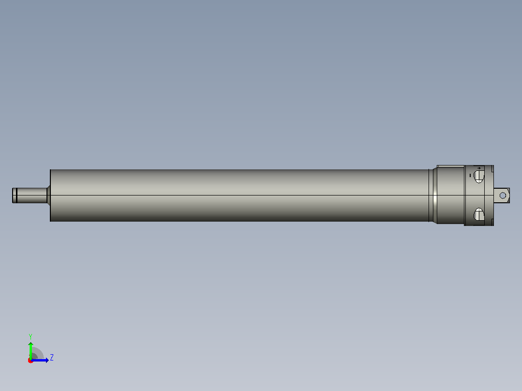 SM35S标准型管状电机[SM35S-10-17]左视图