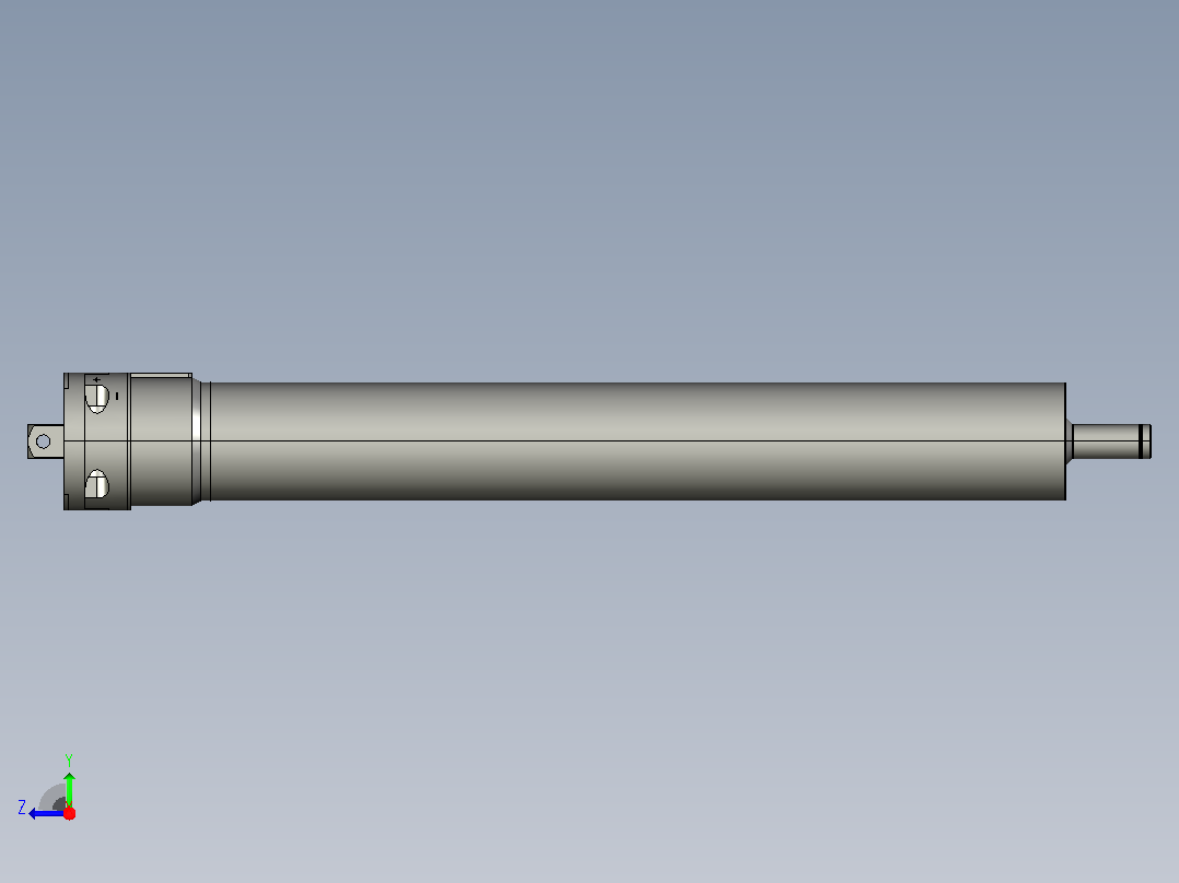 SM35S标准型管状电机[SM35S-10-17]右视图