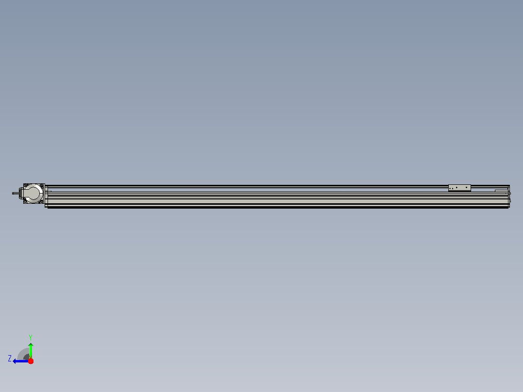 MT75BT半封闭皮带滑台[MT75BT.L80.1200.LT.P40.C3]右视图