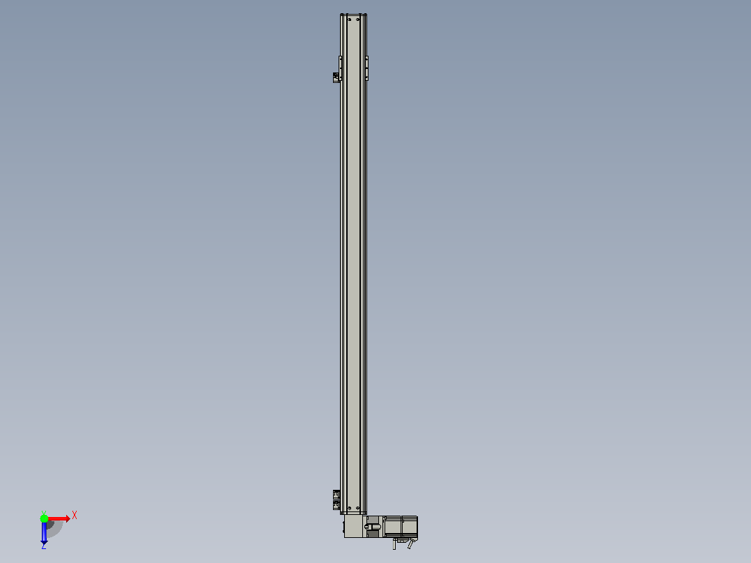 MT75BT半封闭皮带滑台[MT75BT.L80.1200.LT.P40.C3]俯视图