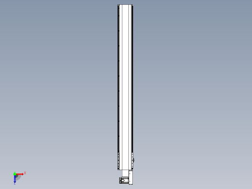 皮带直线轴半封闭可选导轨TPA-HNB-202D-140-L1850-MR-C-P75-N3俯视缩略图