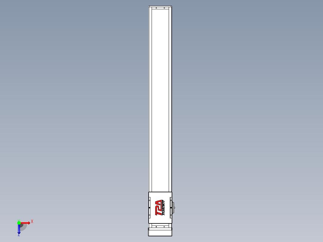 滚珠丝杠直线轴带导轨全封闭TPA-HCR-110D-1610C-L850-MP-Y-P40-N3俯视图