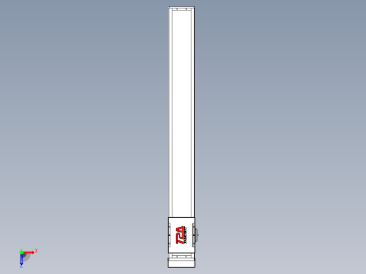滚珠丝杠直线轴带导轨全封闭TPA-HCR-110D-1610C-L850-MP-Y-P40-N3俯视缩略图