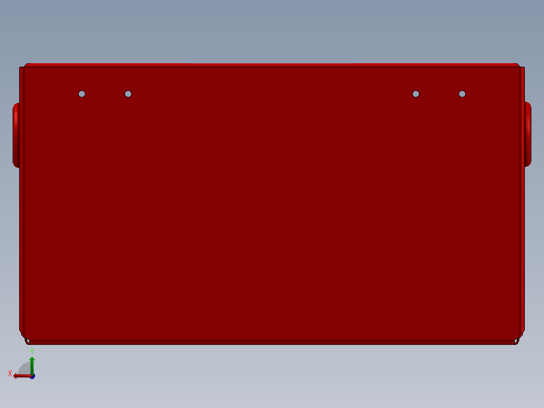 SolidWorks 工具盒图纸后视图