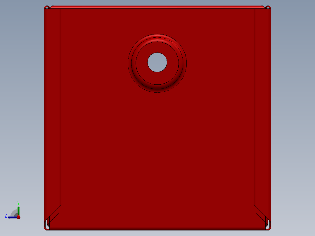 SolidWorks 工具盒图纸右视图