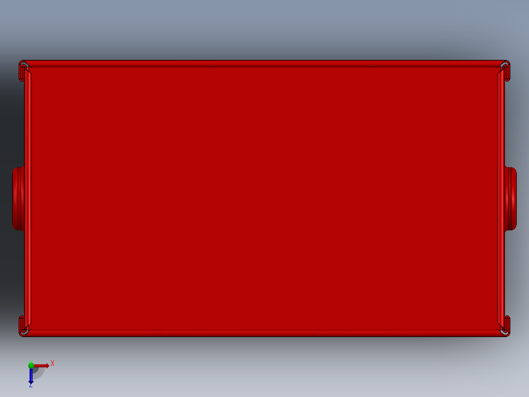 SolidWorks 工具盒图纸俯视图