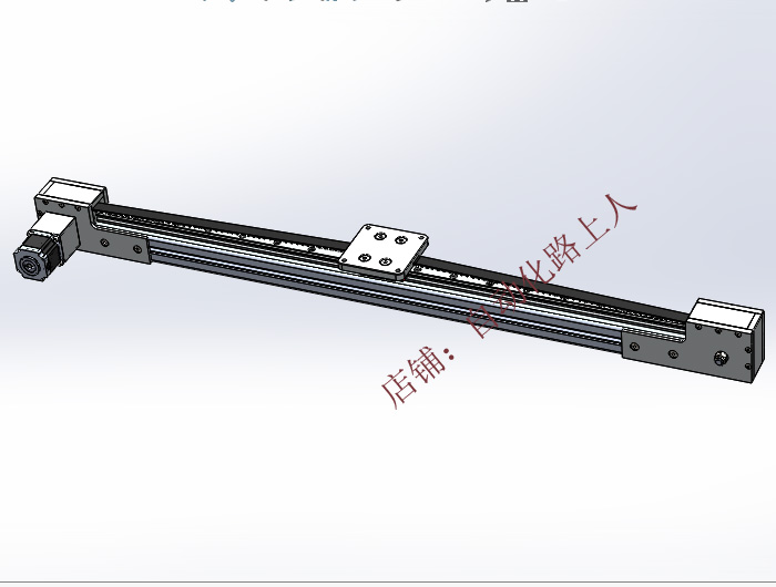 50同步带模组滑台型材同步带直线滑台直线电机模组3d全套图纸