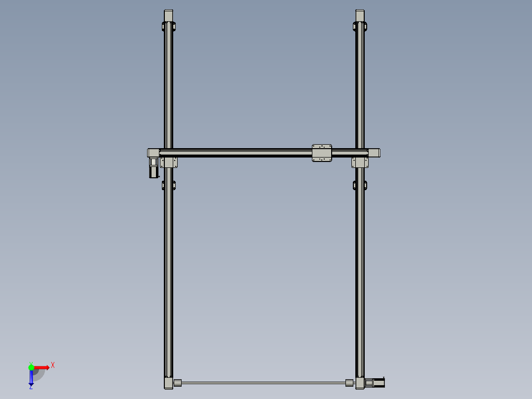 JD60C模组 工字形XY平躺俯视图
