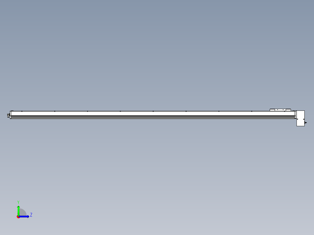 Toyo东佑达直线模组-ECB14-2300-LD左视图