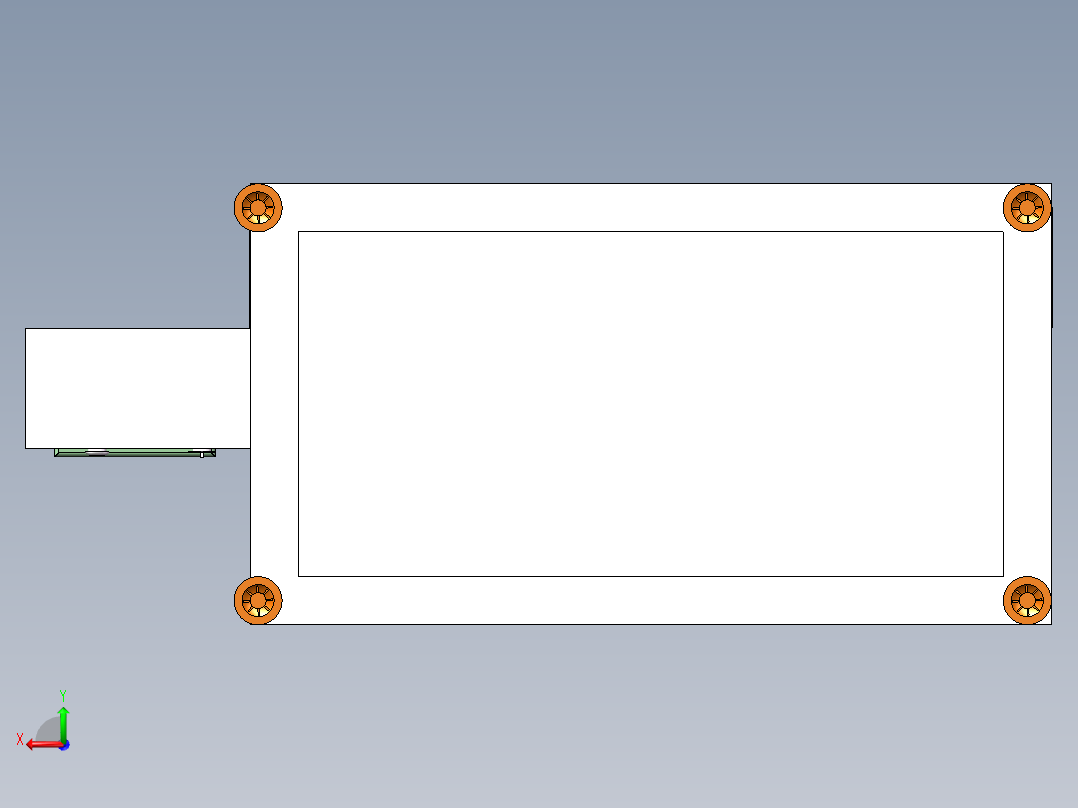 笔记本电脑外框自动锁螺丝机后视图