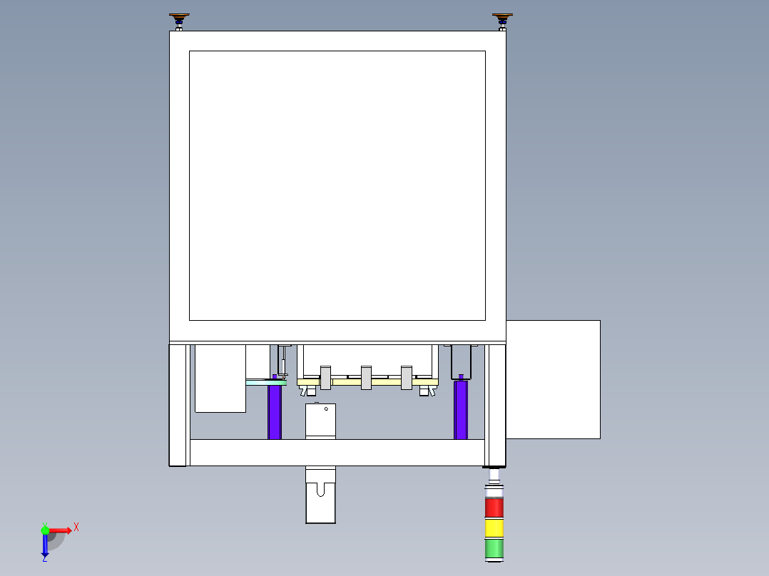 笔记本电脑外框自动锁螺丝机俯视图