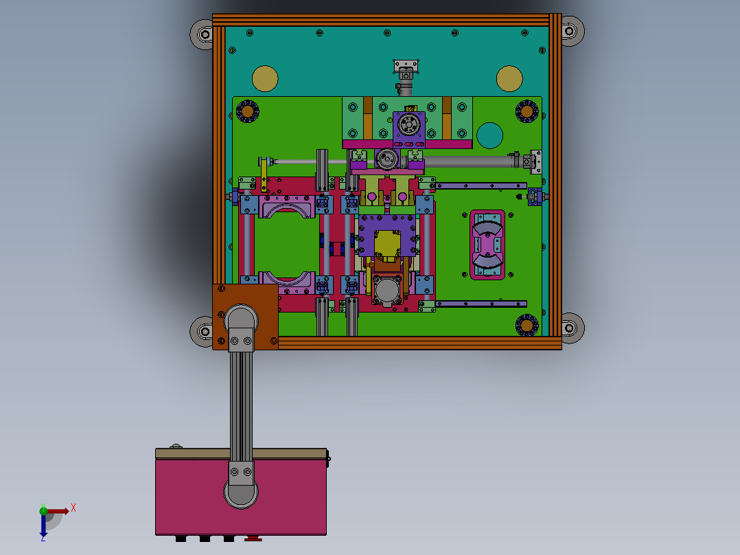2022.10月-盖子泄露测试工装sw18可编辑俯视图