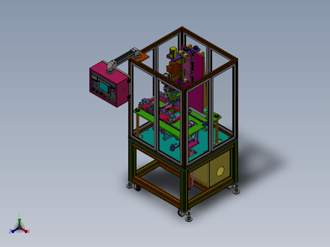 2022.10月-盖子泄露测试工装sw18可编辑正等轴测图
