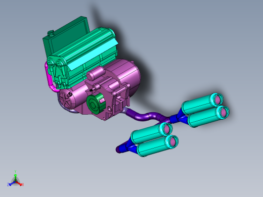 本田承载式3缸发动机