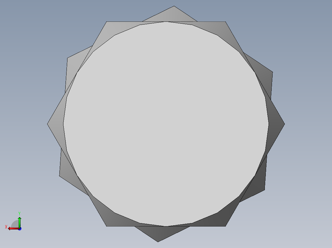 带螺帽螺栓后视图