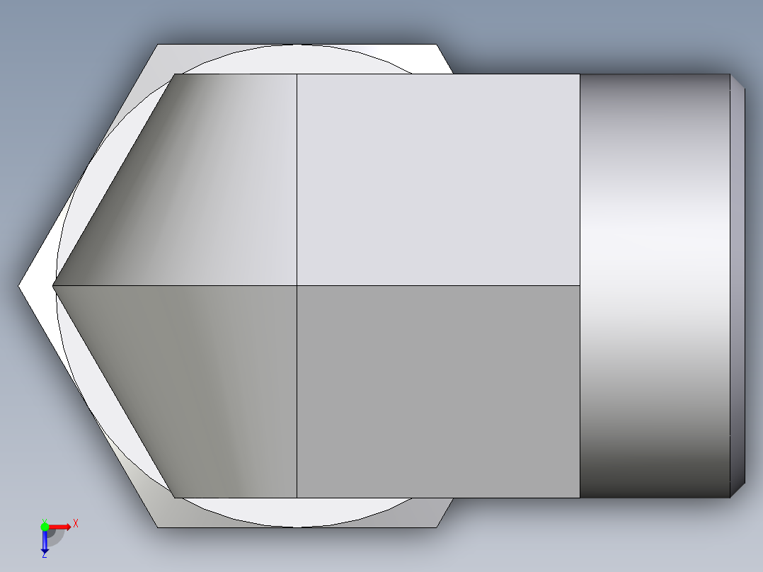 卡套式工业通用硬管接头EO_Swivel_nut_elbow_EW28LOMDCF俯视图