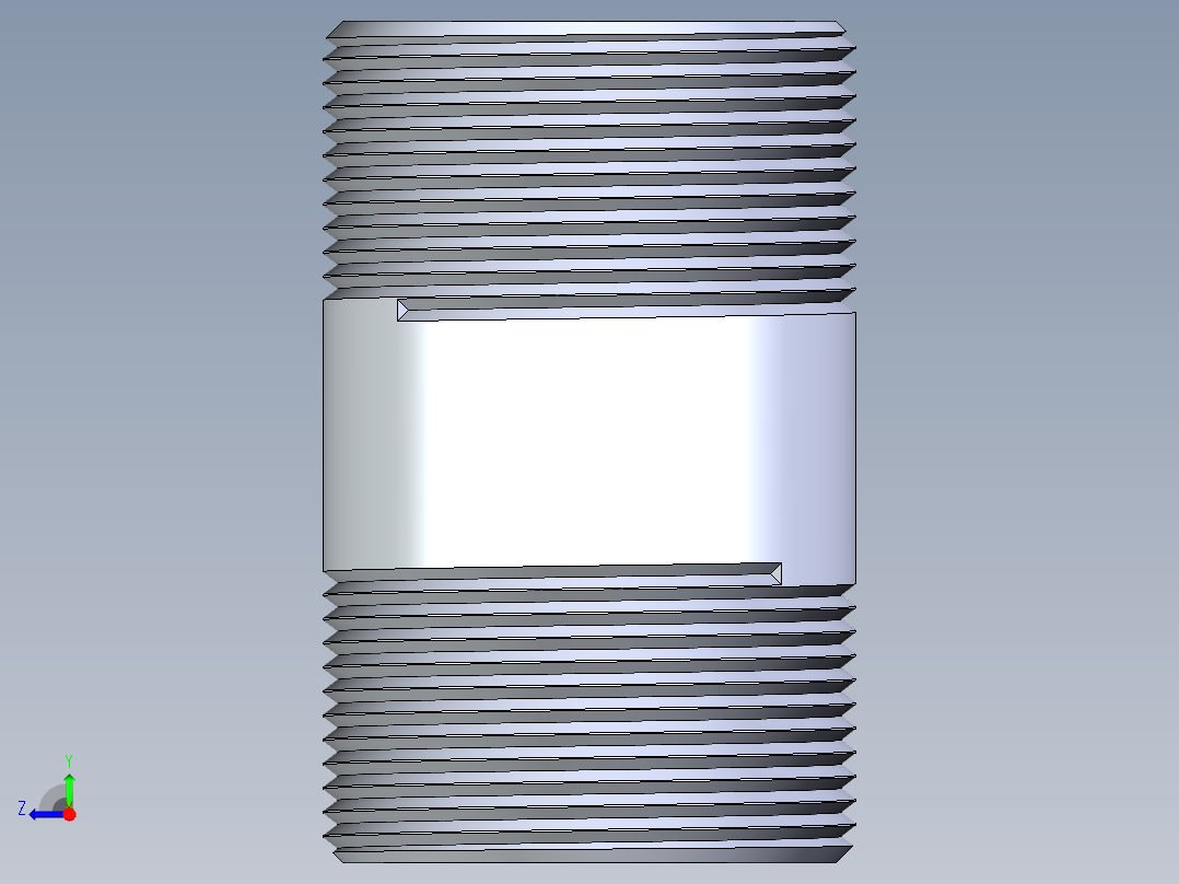 聚氯乙烯配件33-Sch80_Nipple_MPTxMPT_861-215_1.5in x 3in右视图