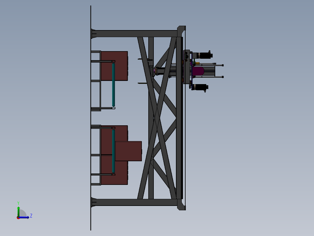 包装箱自动码垛设备左视图