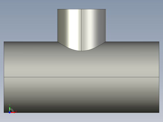 船舶管路系统SeaCor_Molded_ReducingTee_SxSxS_37J101130_1in x 0.5in前视缩略图