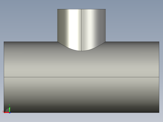 船舶管路系统SeaCor_Molded_ReducingTee_SxSxS_37J101130_1in x 0.5in后视缩略图