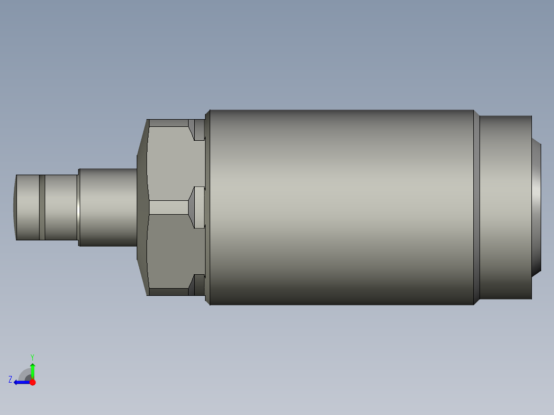 KOSMEKLD0302-x-E多系列多零件图纸模型右视图