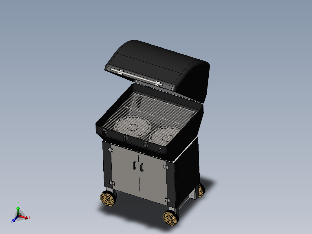 便携式可移动烧烤炉