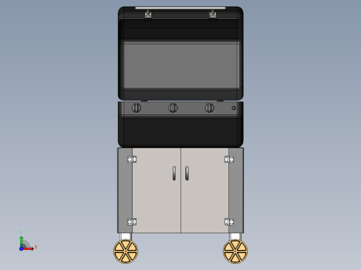 便携式可移动烧烤炉前视缩略图
