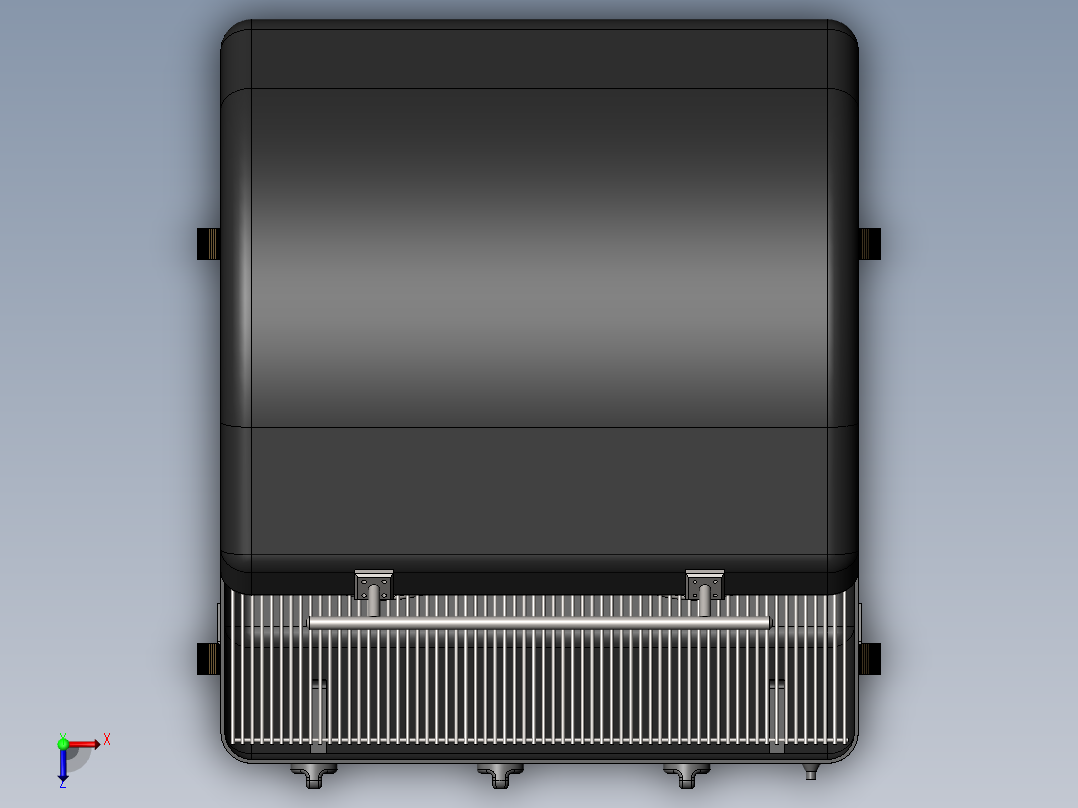 便携式可移动烧烤炉俯视图