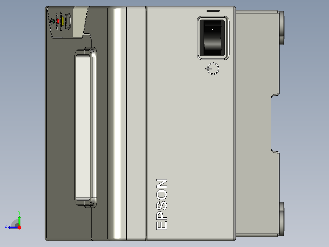 热敏票据打印机右视图